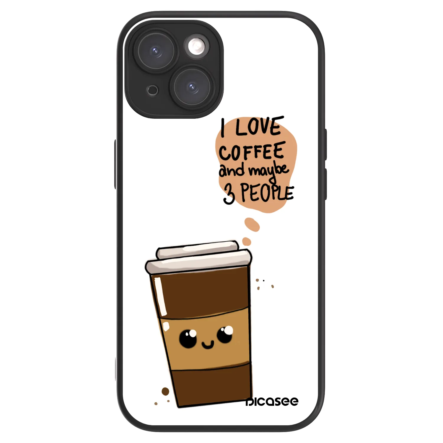 Picasee ULTIMATE CASE MagSafe pentru Apple iPhone 15 - Cute coffee
