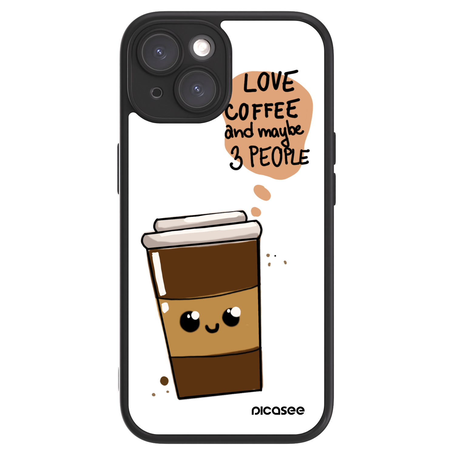 Picasee ULTIMATE CASE pentru Apple iPhone 15 - Cute coffee