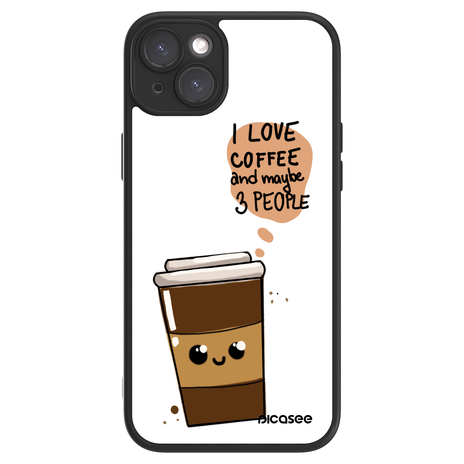 Picasee ULTIMATE CASE MagSafe pentru Apple iPhone 15 Plus - Cute coffee