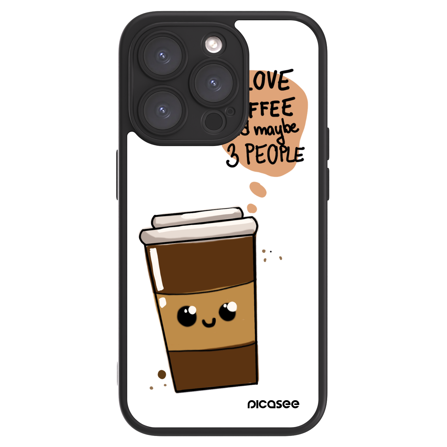 Picasee ULTIMATE CASE pentru Apple iPhone 15 Pro - Cute coffee