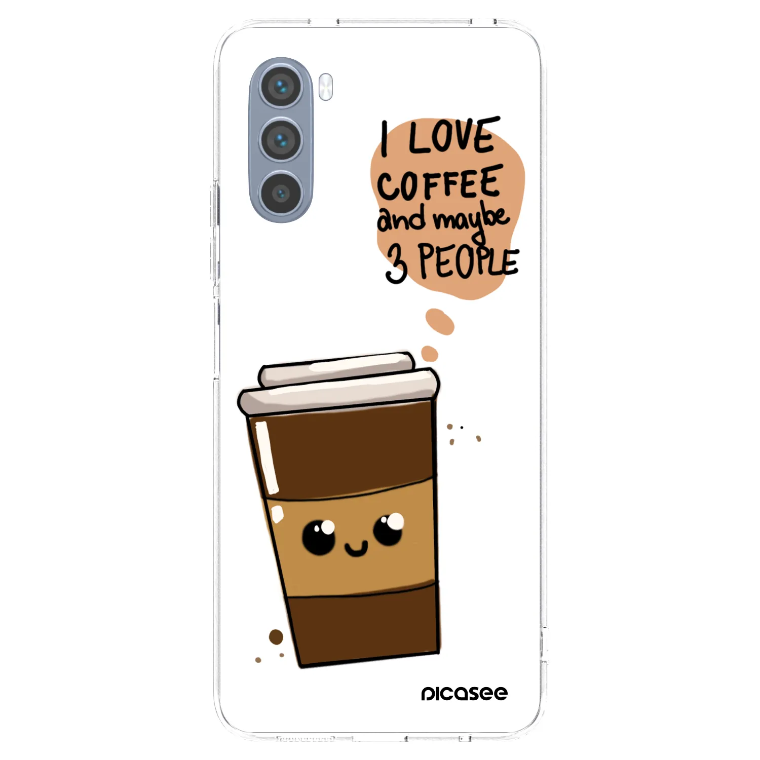 Picasee husă transparentă din silicon pentru Motorola Moto G62 - Cute coffee