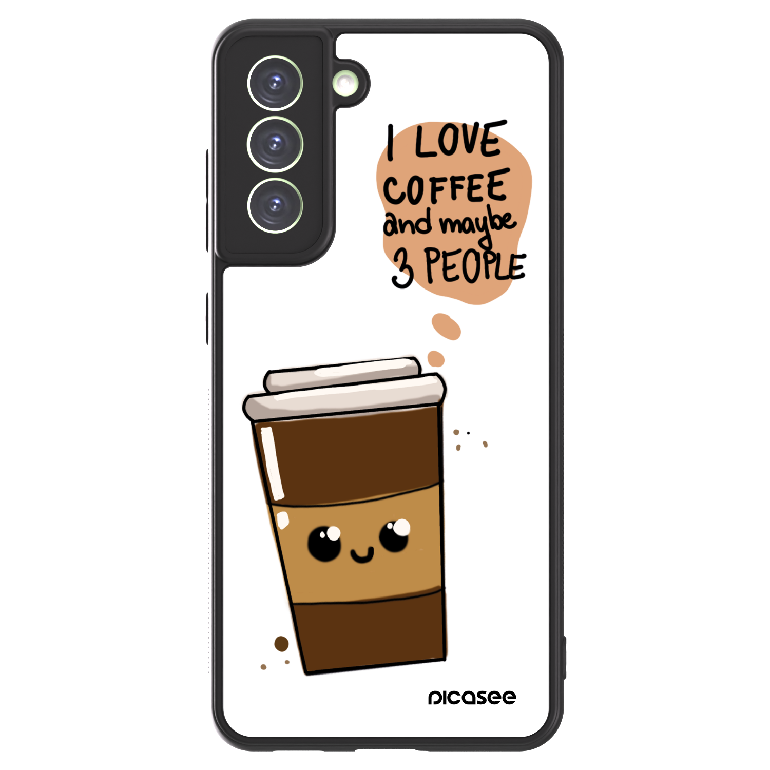 Picasee ULTIMATE CASE PowerShare pentru Samsung Galaxy S21 FE 5G - Cute coffee