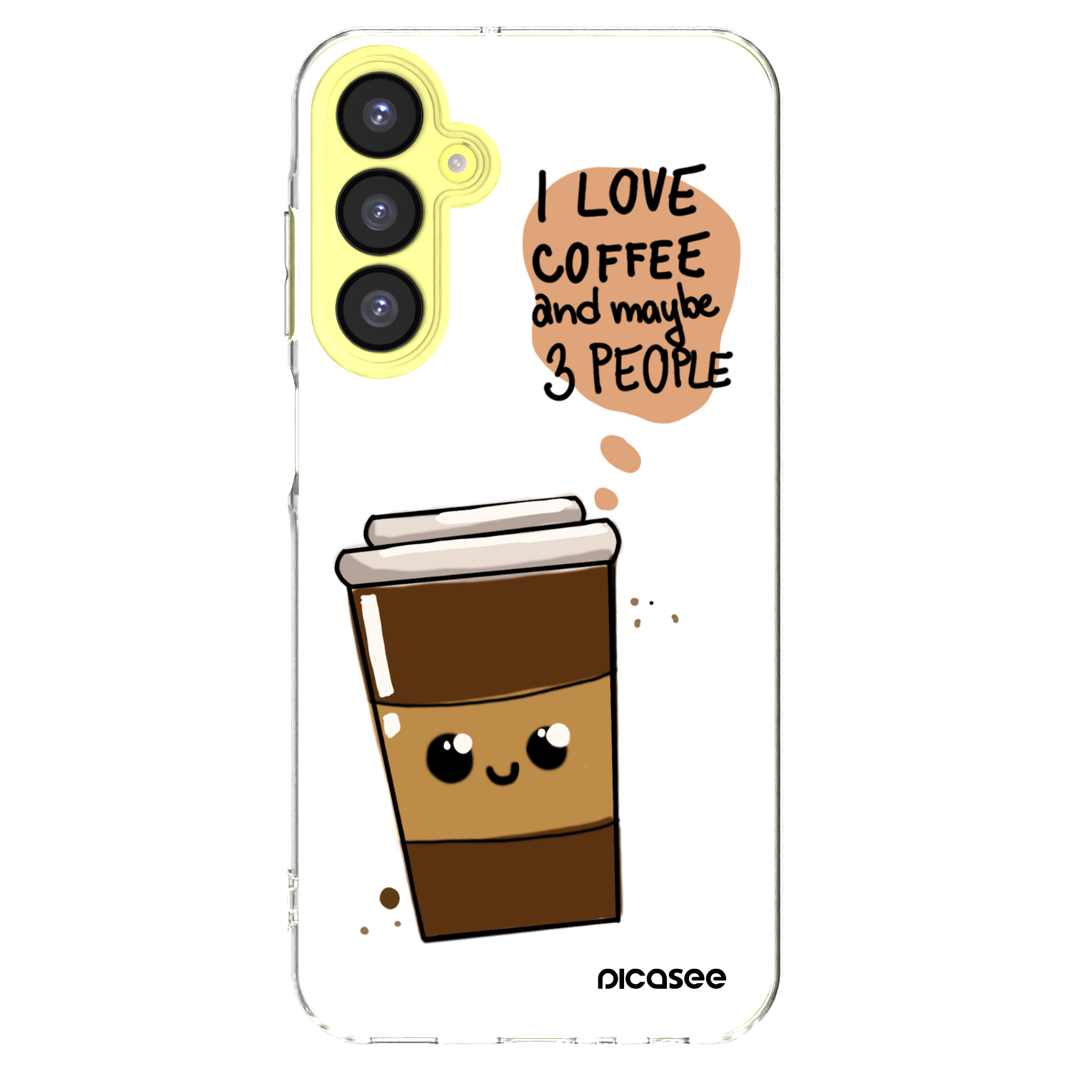 Picasee husă transparentă din silicon pentru Samsung Galaxy A25 A256B 5G - Cute coffee