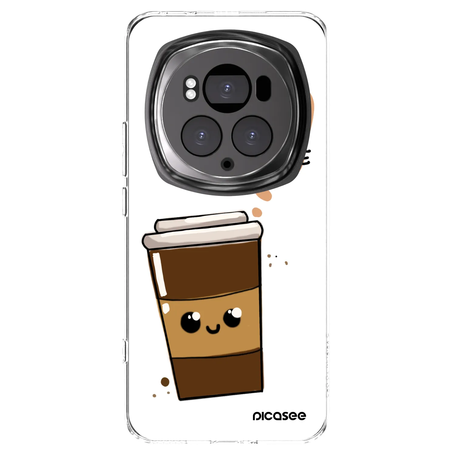 Picasee husă transparentă din silicon pentru Honor Magic6 Pro - Cute coffee