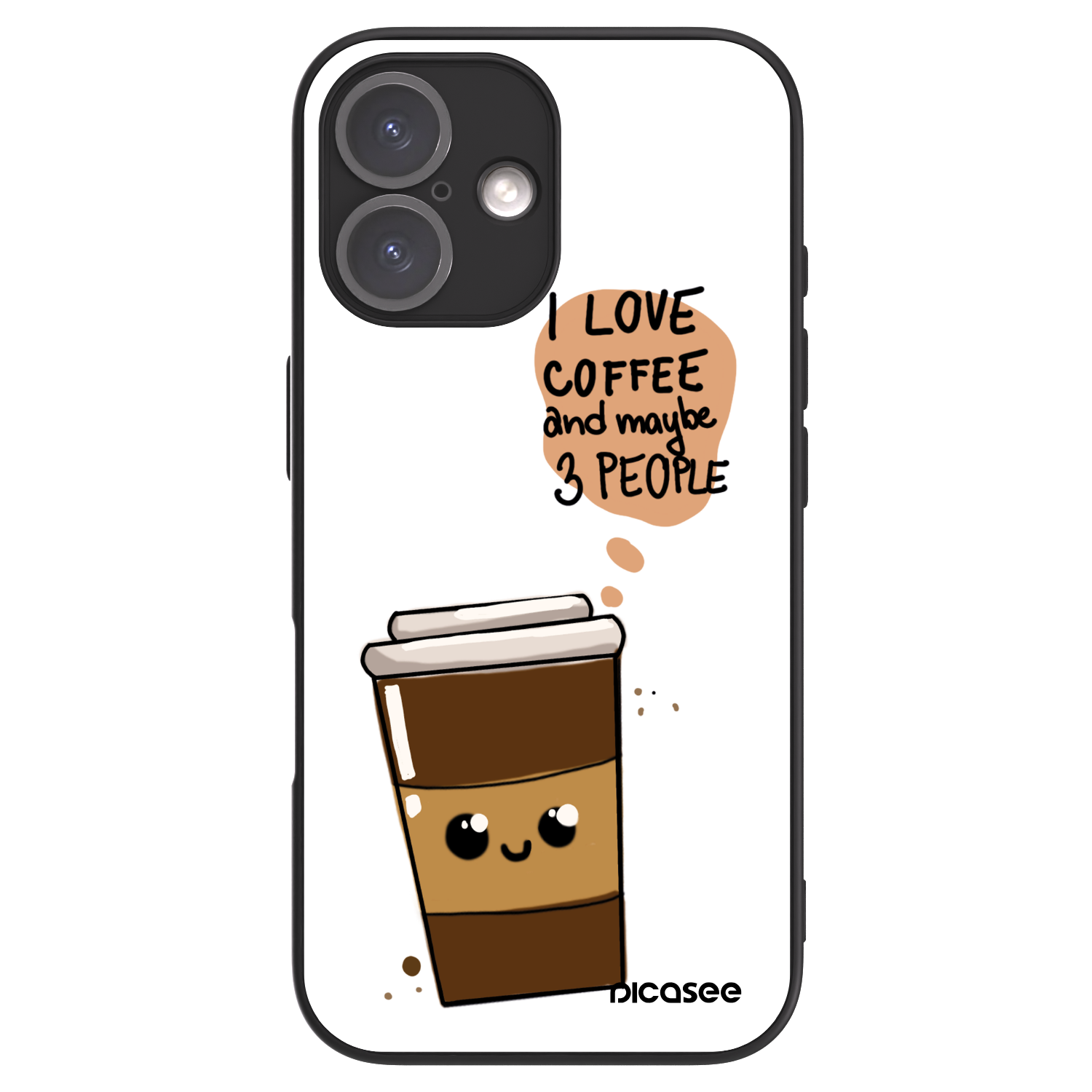 Picasee ULTIMATE CASE MagSafe pentru Apple iPhone 16 - Cute coffee