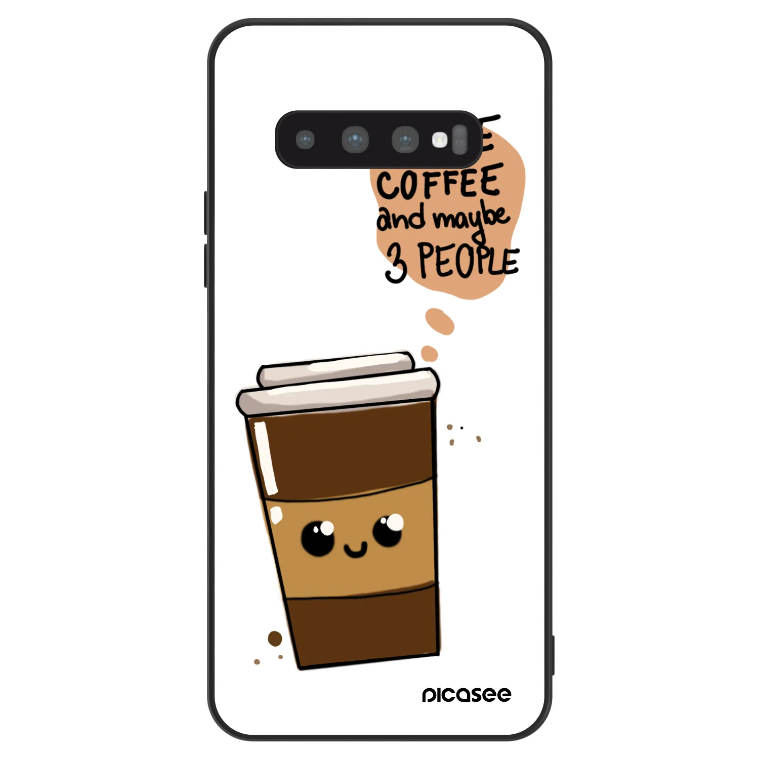 Picasee ULTIMATE CASE pentru Samsung Galaxy S10 Plus G975 - Cute coffee
