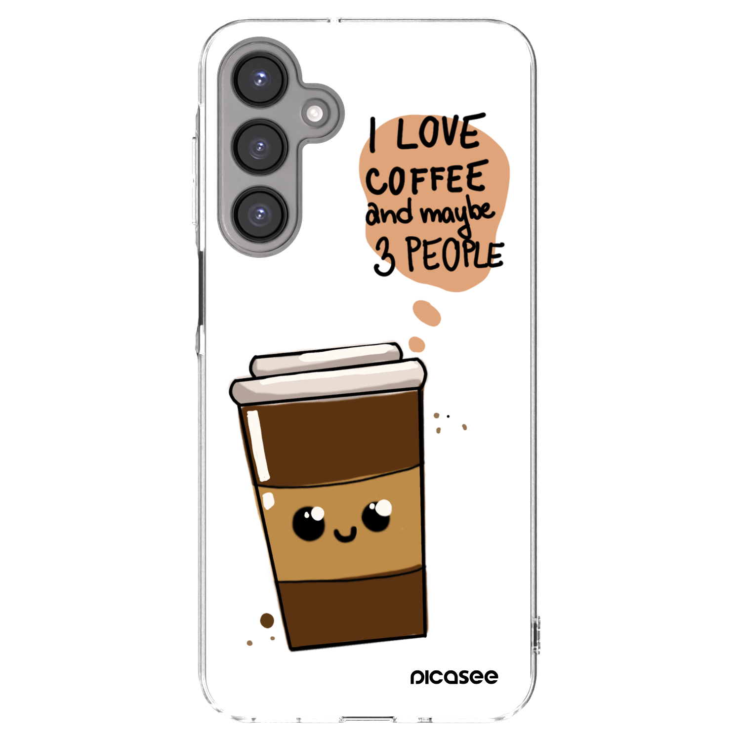 Picasee husă transparentă din silicon pentru Samsung Galaxy A16 5G - Cute coffee