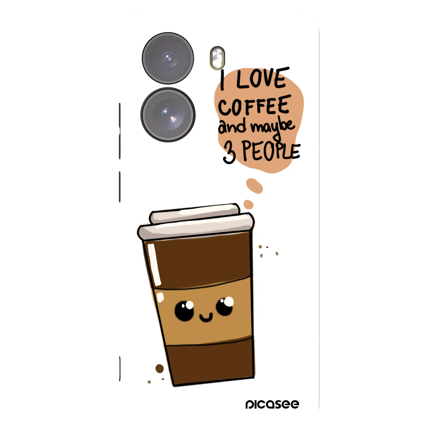 Picasee husă neagră din silicon pentru Xiaomi Poco X7 - Cute coffee