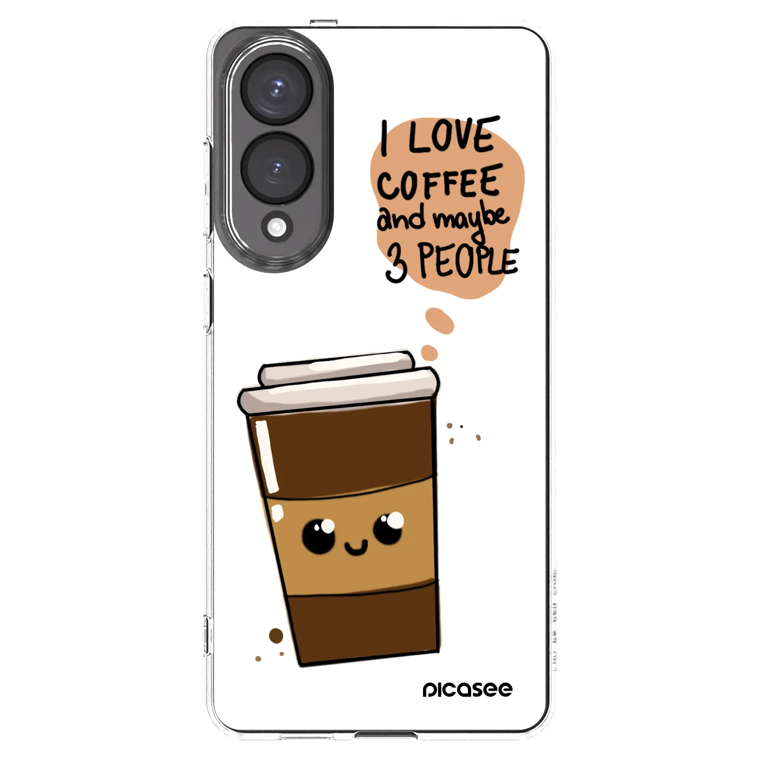 Picasee husă transparentă din silicon pentru Samsung Galaxy S25 Edge 5G - Cute coffee
