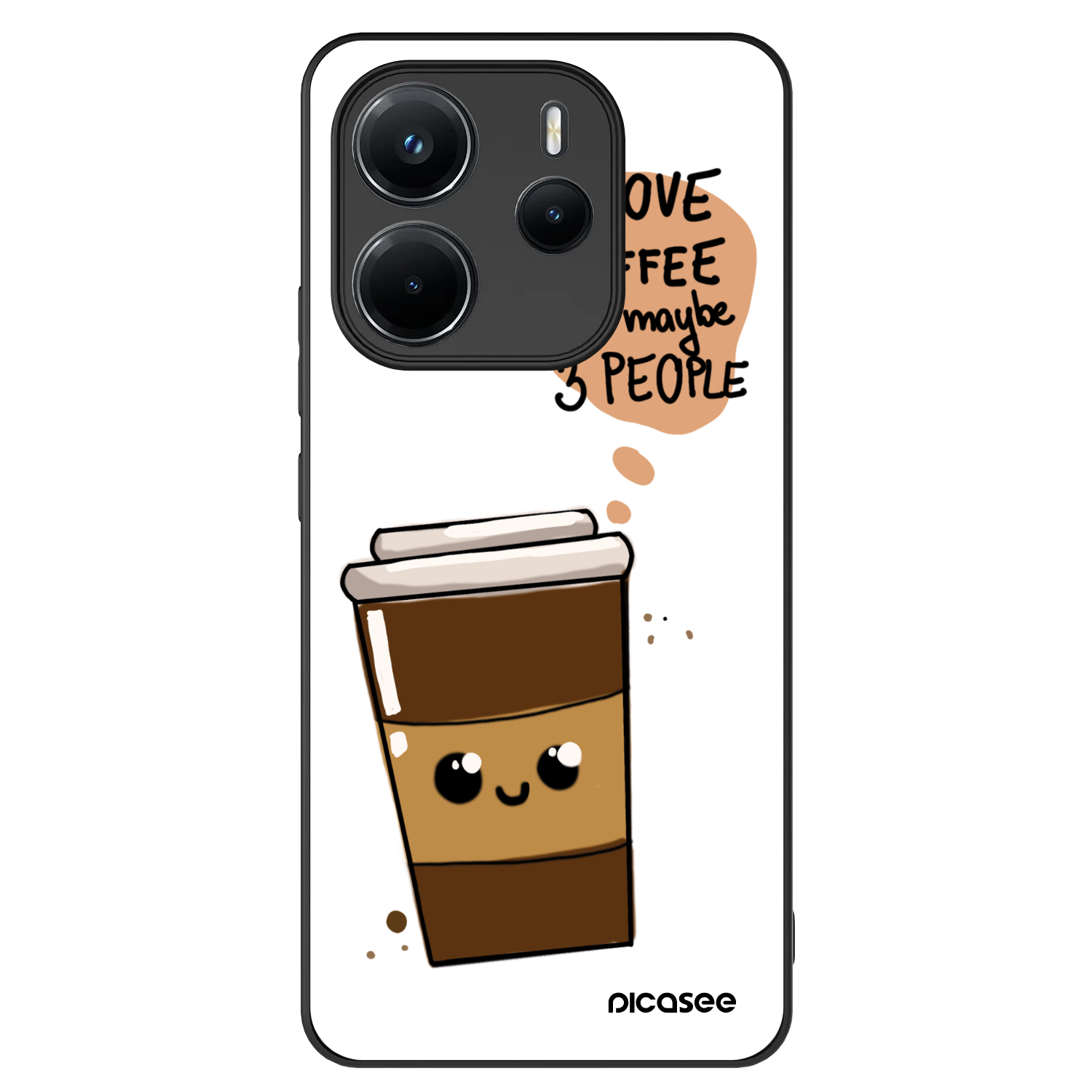 Picasee ULTIMATE CASE pentru Xiaomi Redmi Note 14 4G - Cute coffee