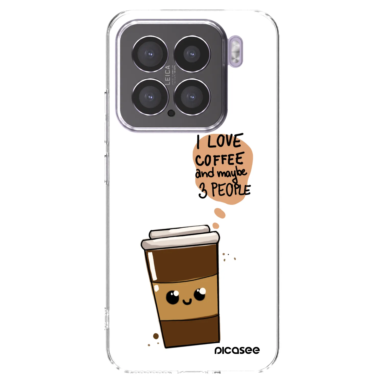 Picasee husă transparentă din silicon pentru Xiaomi 15 - Cute coffee