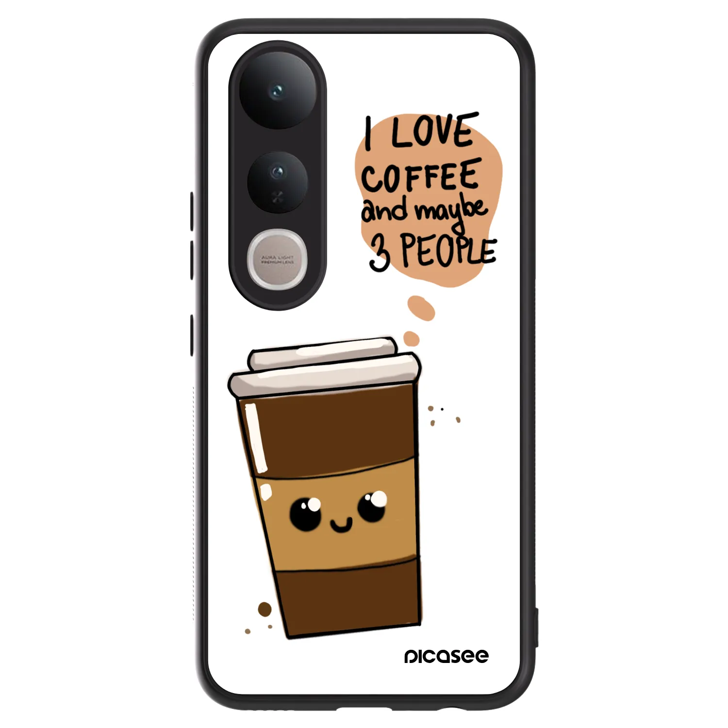 Picasee ULTIMATE CASE pentru Vivo V50 Lite 5G - Cute coffee