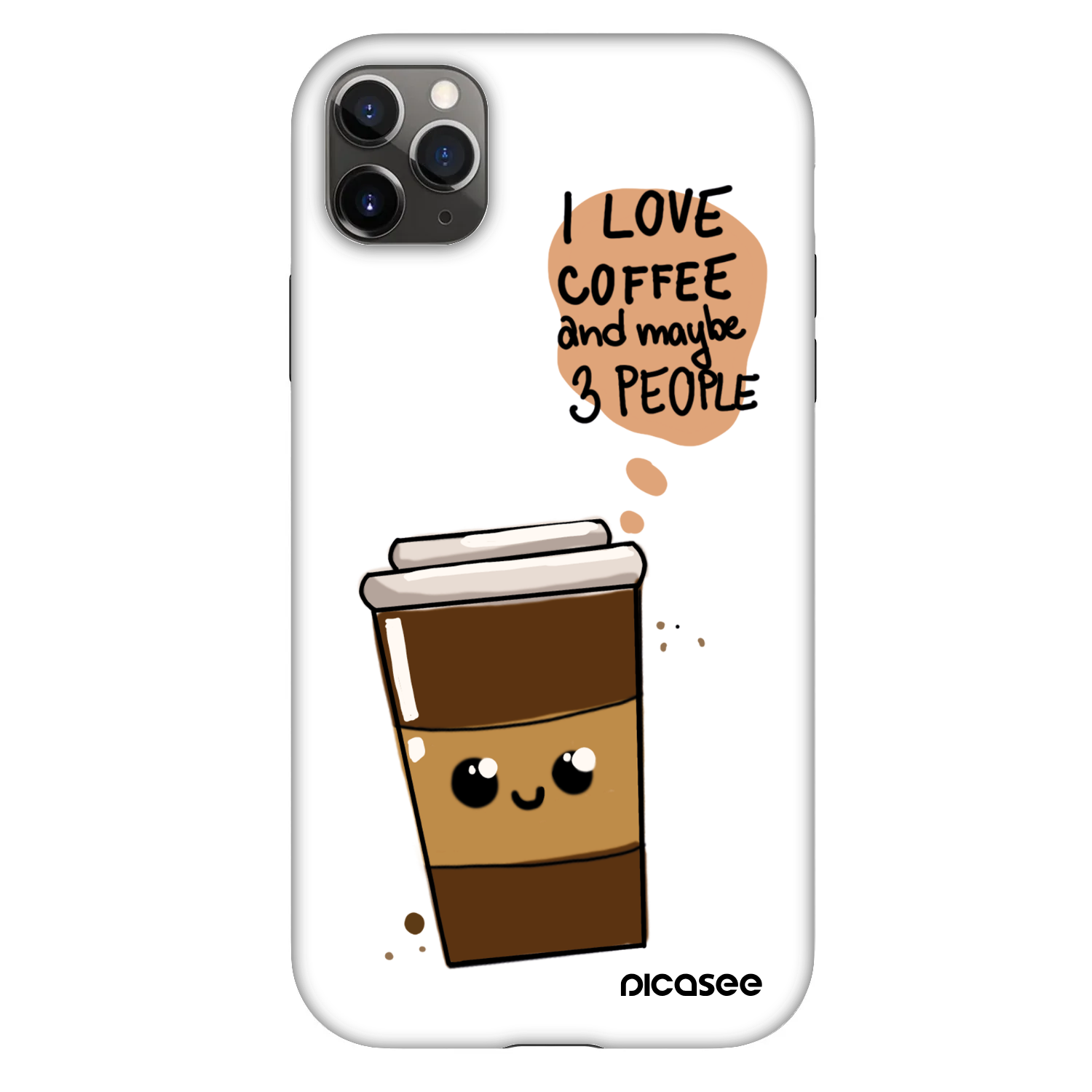 Picasee Fashion Case pentru Apple iPhone 11 Pro Max - Cute coffee