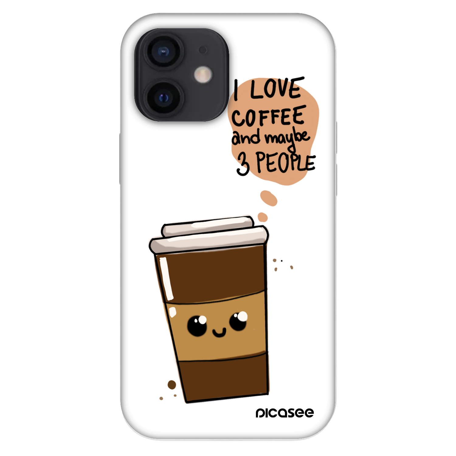 Picasee Fashion Case pentru Apple iPhone 12 mini - Cute coffee