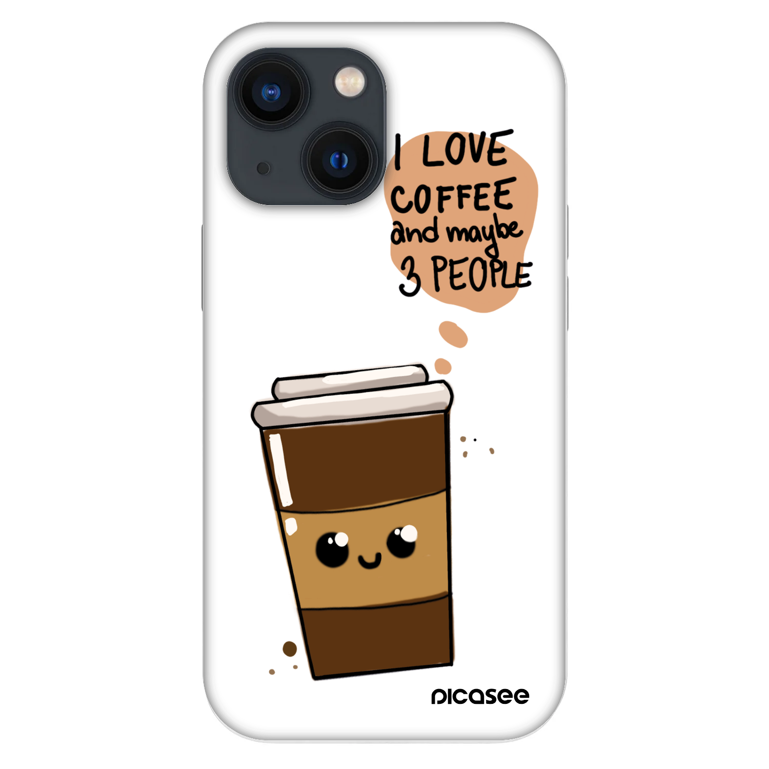Picasee Fashion Case pentru Apple iPhone 13 mini - Cute coffee