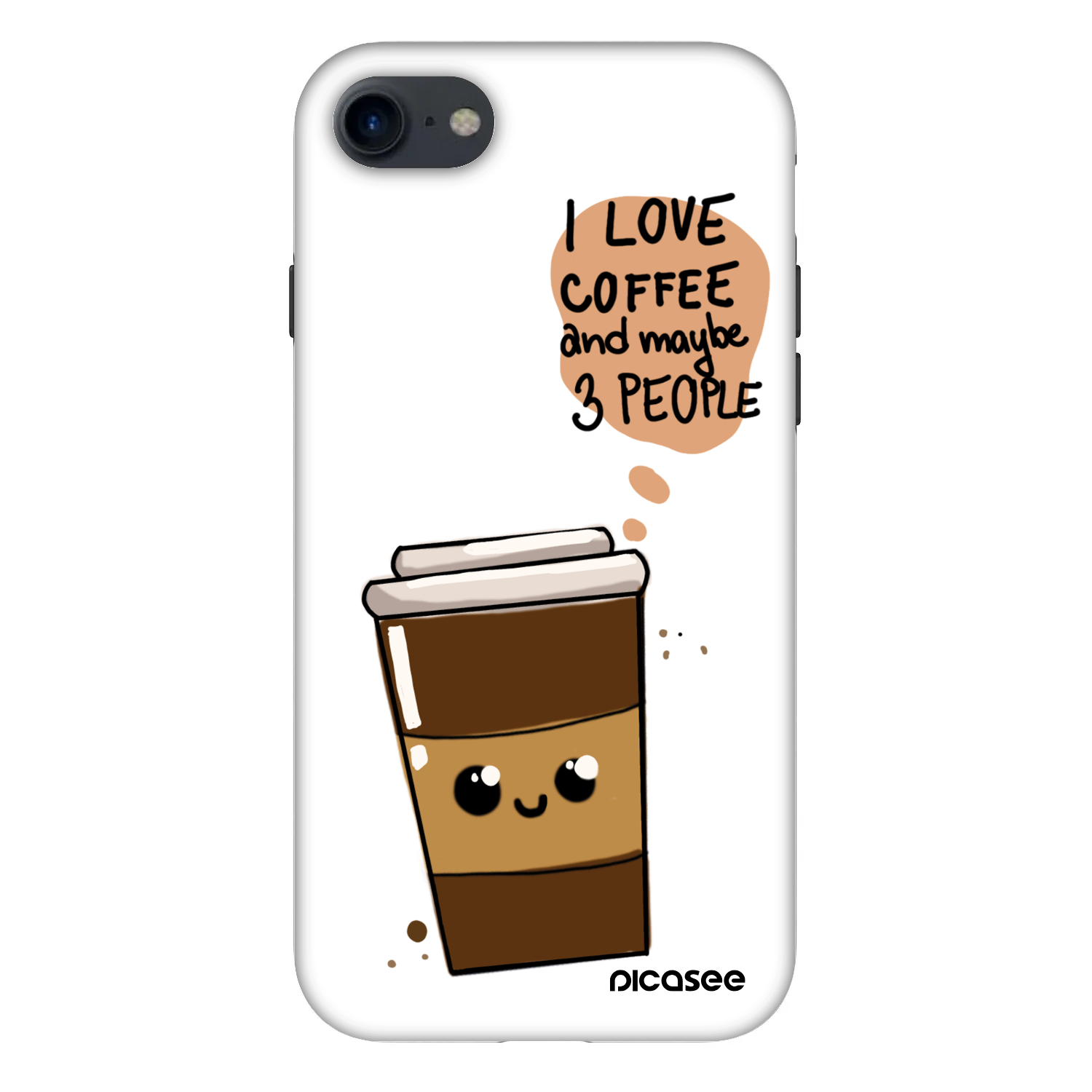 Picasee Fashion Case pentru Apple iPhone SE 2022 - Cute coffee