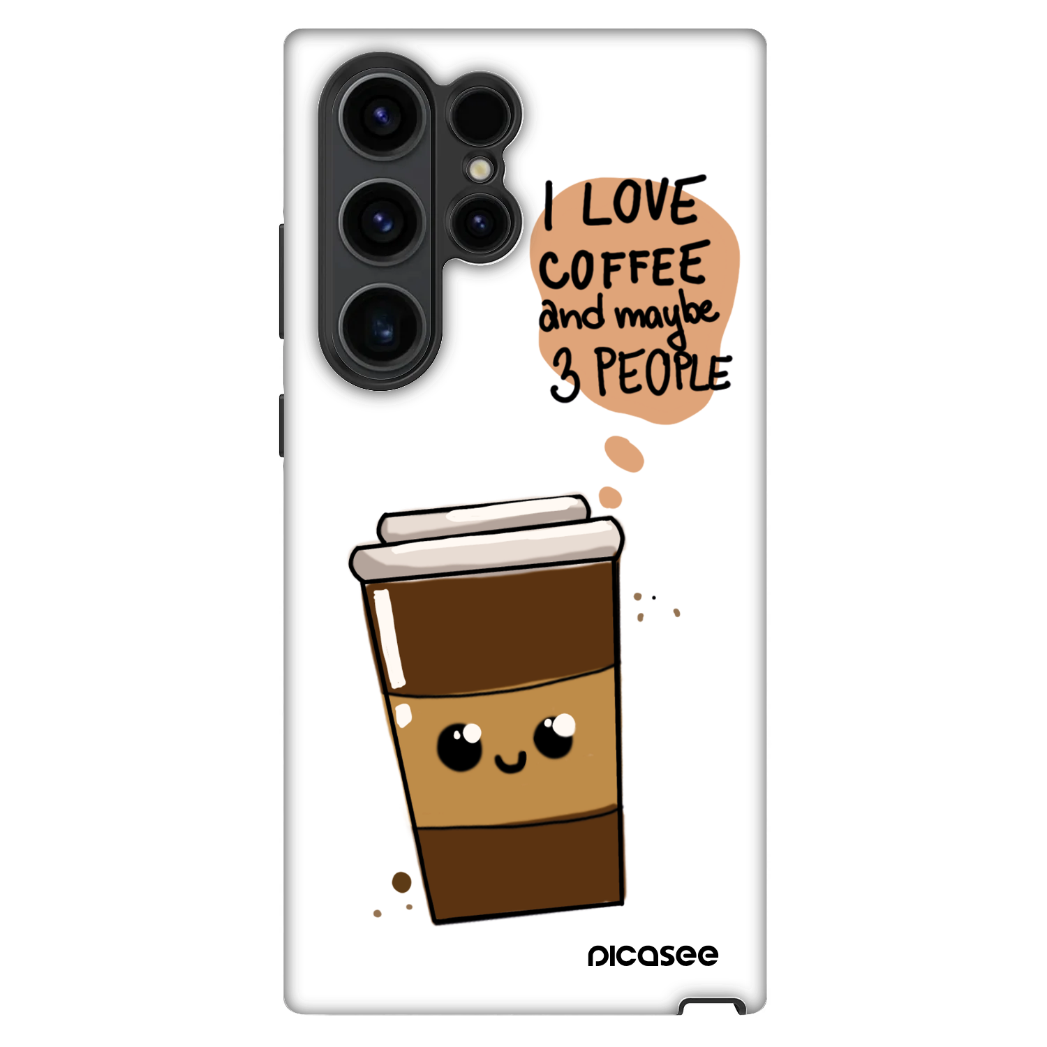 Picasee Fashion Case pentru Samsung Galaxy S22 Ultra 5G - Cute coffee