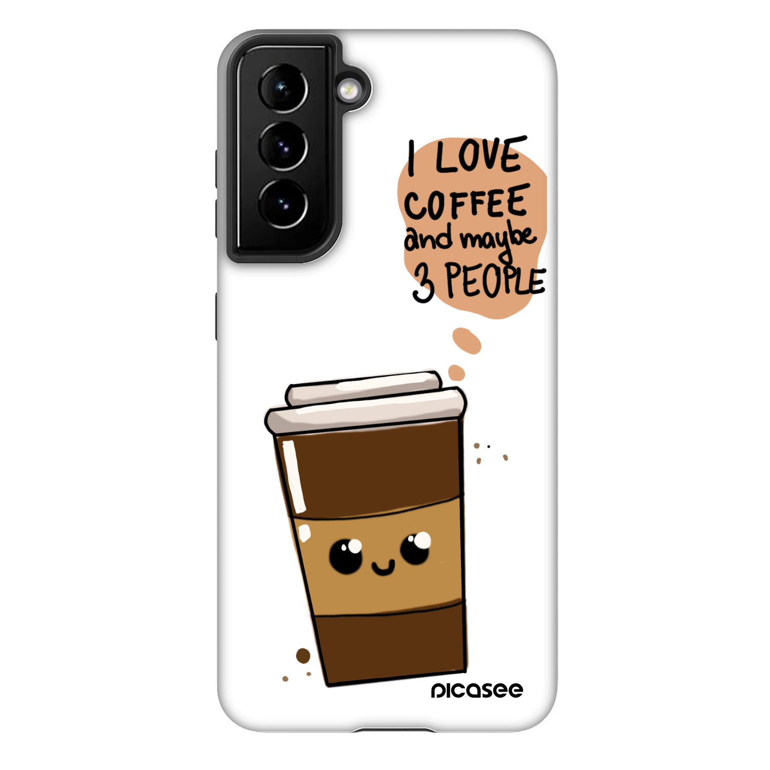 Picasee Fashion Case pentru Samsung Galaxy S21 FE 5G - Cute coffee