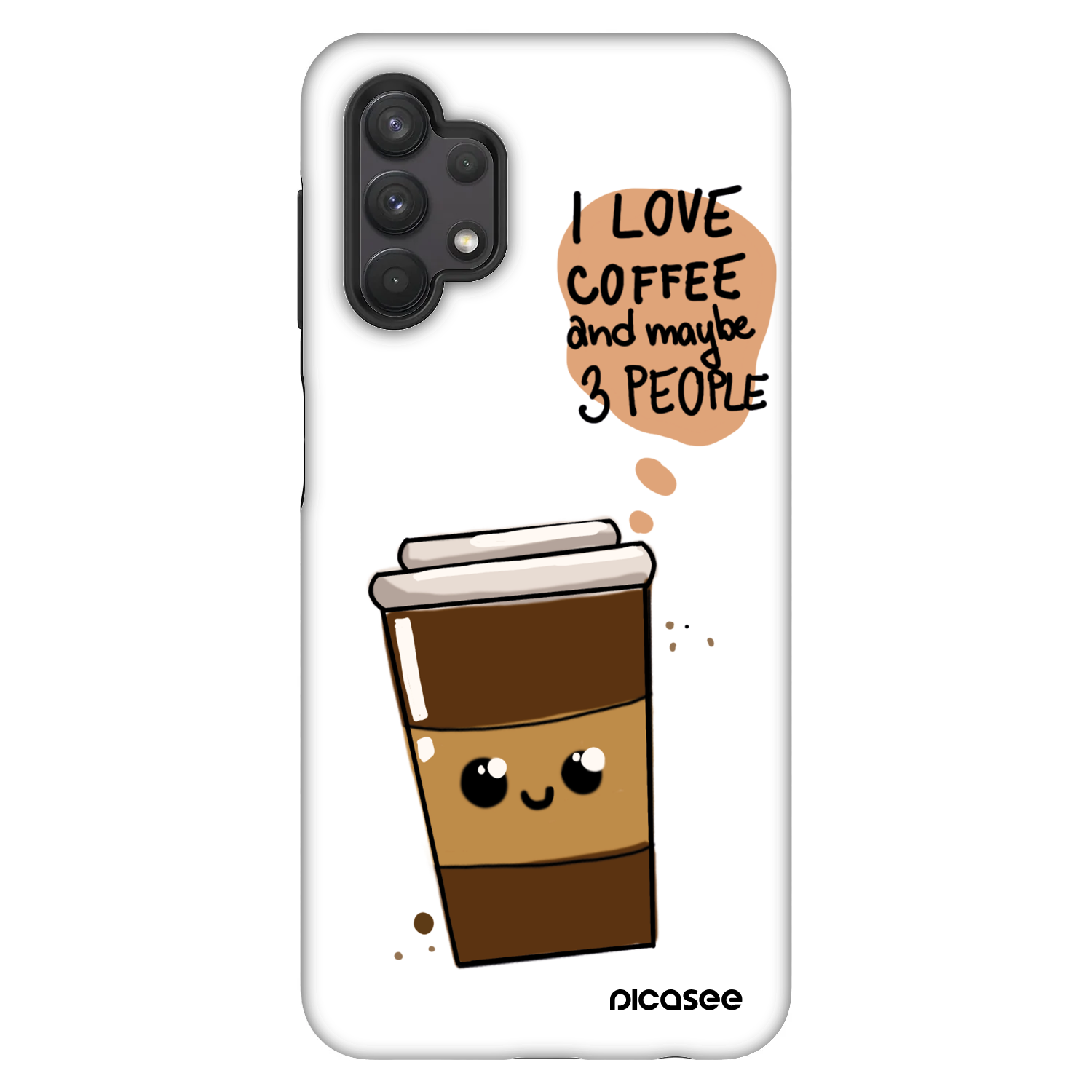 Picasee Fashion Case pentru Samsung Galaxy A32 5G A326B - Cute coffee