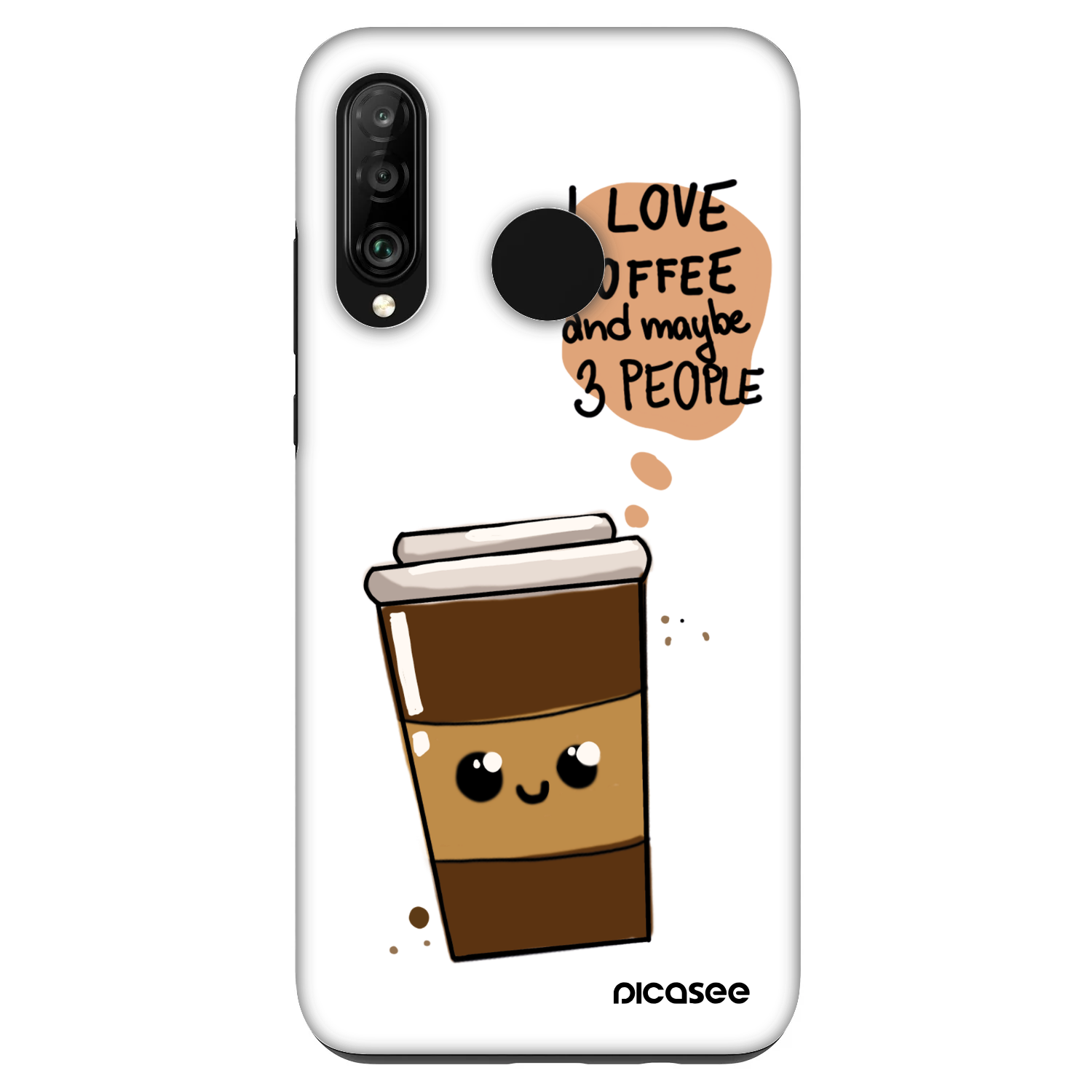 Picasee Fashion Case pentru Huawei P30 Lite - Cute coffee