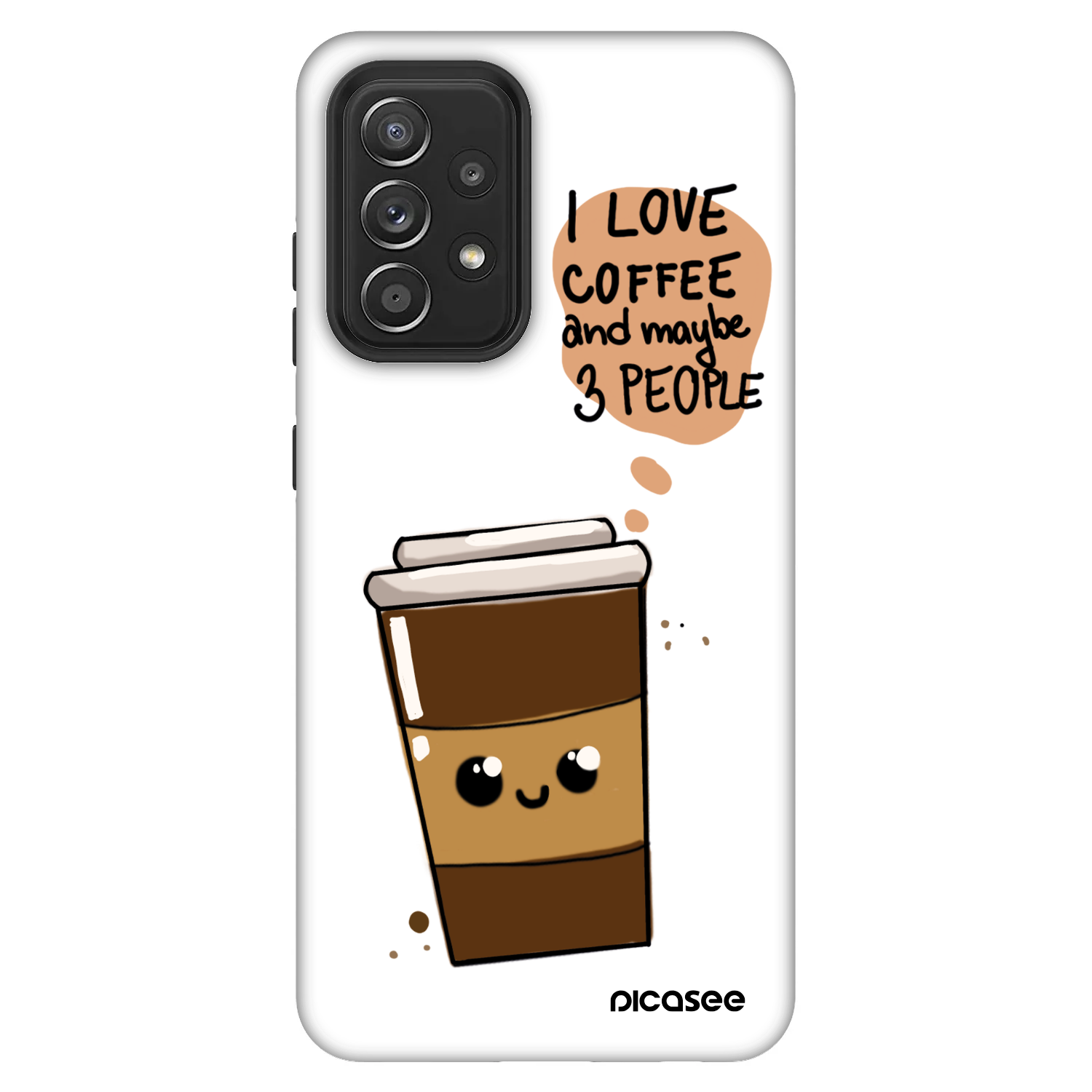 Picasee Fashion Case pentru Samsung Galaxy A52 5G A525F - Cute coffee