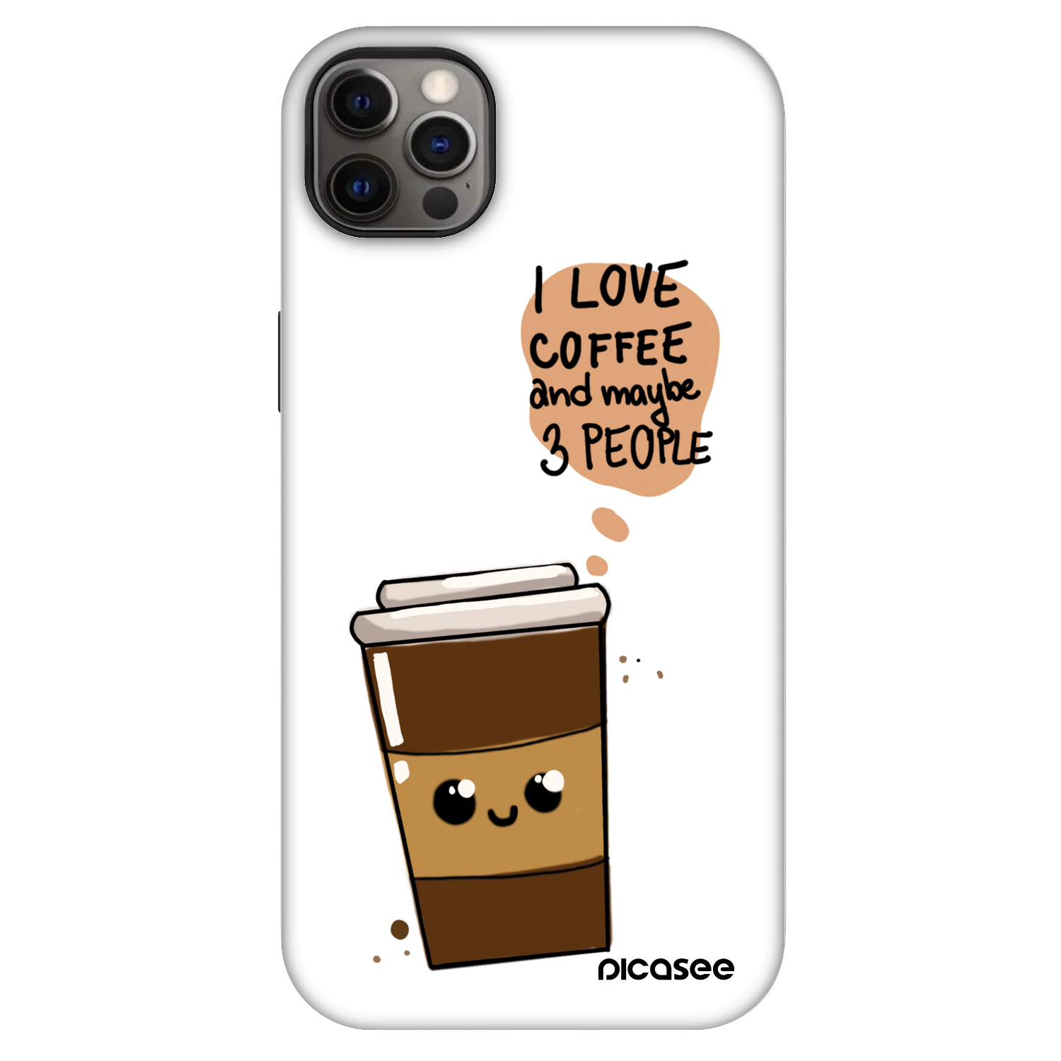 Picasee Fashion Case MagSafe pentru Apple iPhone 12 Pro Max - Cute coffee