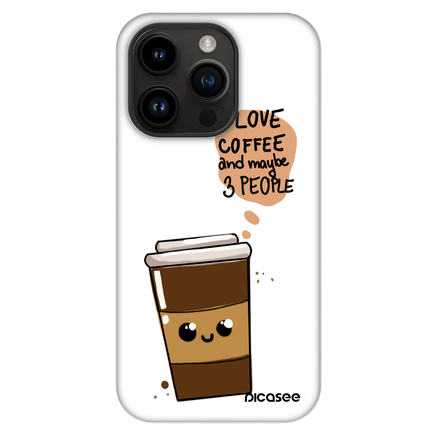 Picasee Fashion Case MagSafe pentru Apple iPhone 14 Pro - Cute coffee