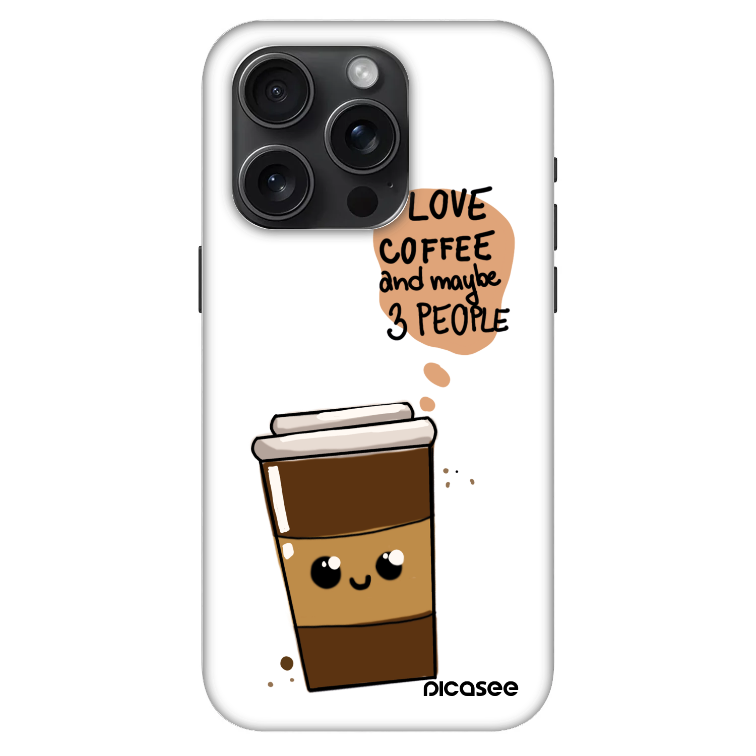 Picasee Fashion Case MagSafe pentru Apple iPhone 15 Pro - Cute coffee