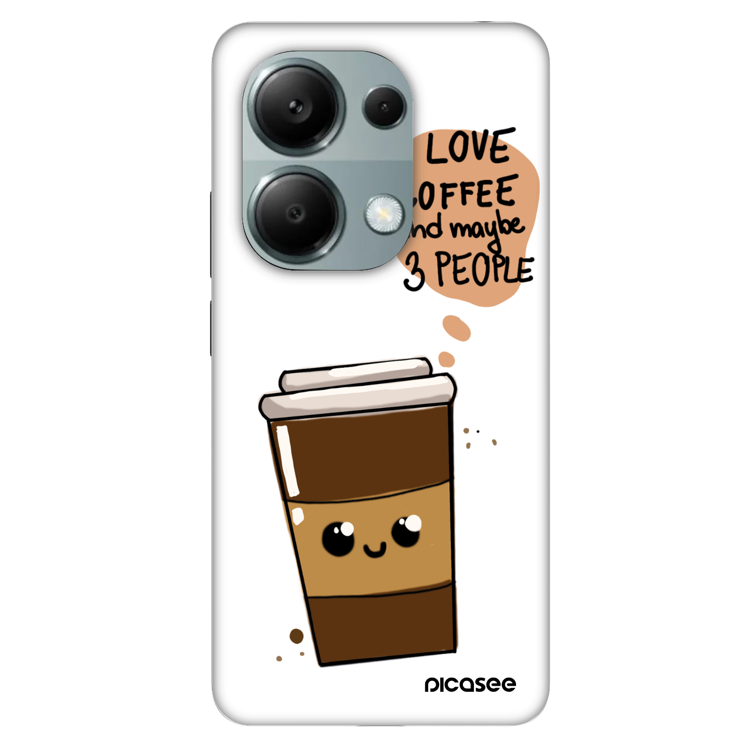 Picasee Fashion Case pentru Xiaomi Redmi Note 13 Pro 4G - Cute coffee
