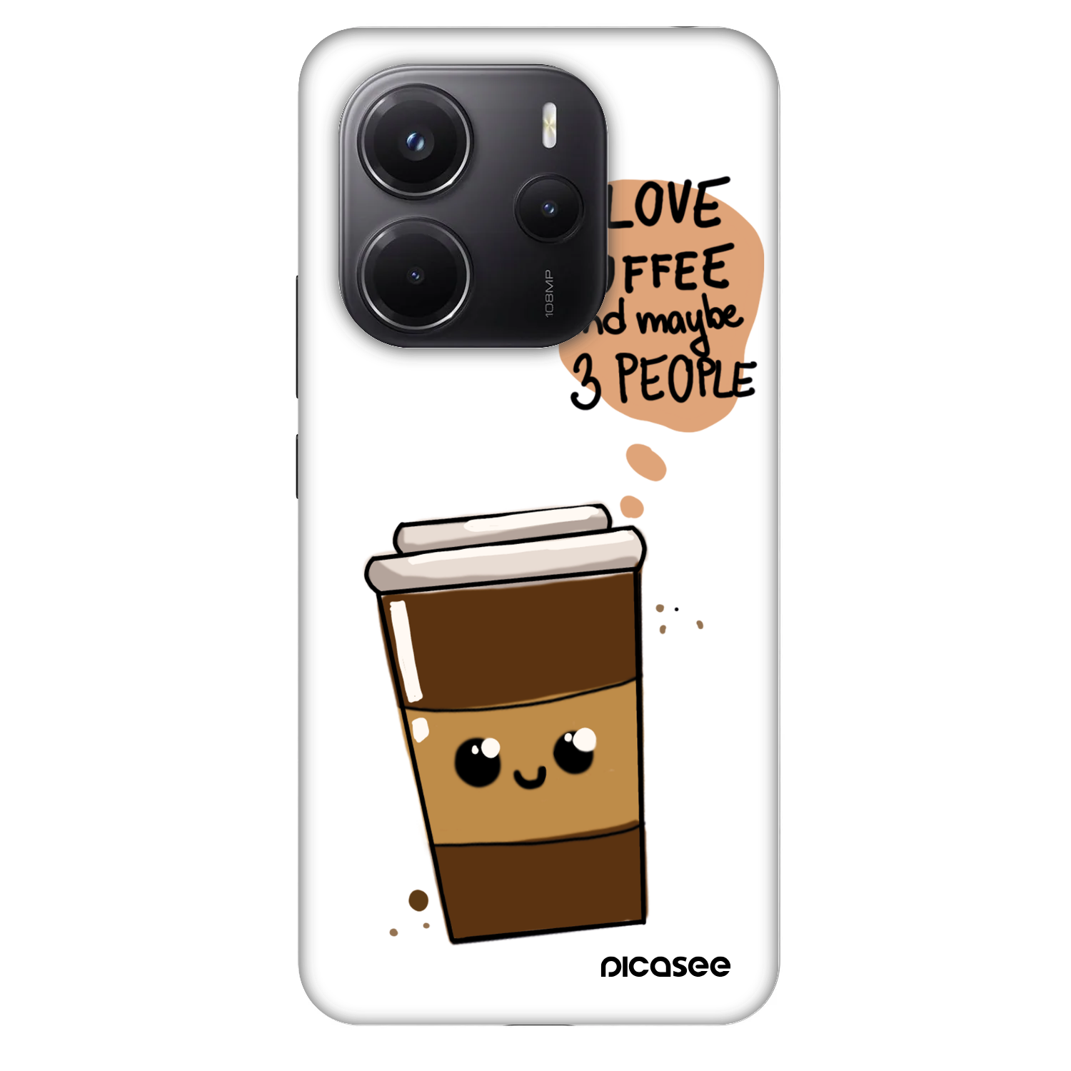 Picasee Fashion Case pentru Xiaomi Redmi Note 14 4G - Cute coffee