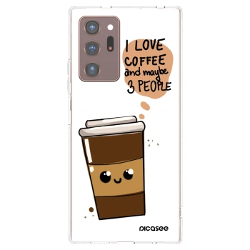 Picasee husă transparentă din silicon pentru Samsung Galaxy Note 20 Ultra - Cute coffee