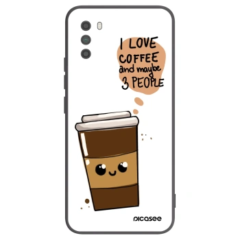 Picasee husă neagră din silicon pentru Xiaomi Poco M3 - Cute coffee