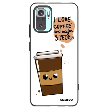 Picasee husă neagră din silicon pentru Xiaomi Redmi Note 10 Pro - Cute coffee