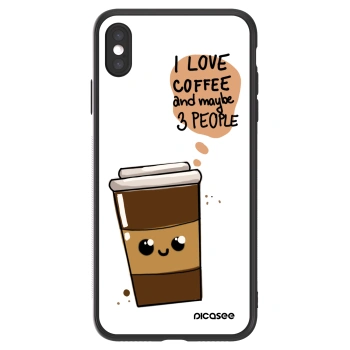 Picasee ULTIMATE CASE pentru Apple iPhone XS Max - Cute coffee