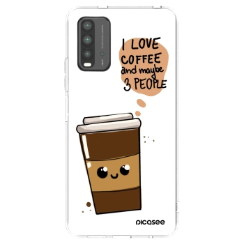 Picasee husă transparentă din silicon pentru Xiaomi Redmi 9T - Cute coffee