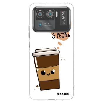 Picasee husă transparentă din silicon pentru Xiaomi Mi 11 Ultra - Cute coffee