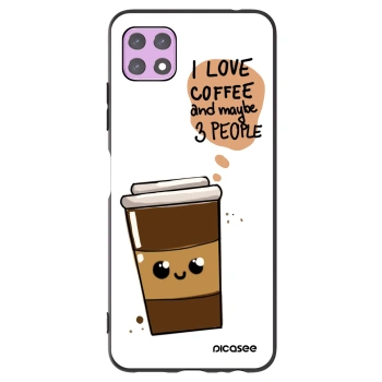 Picasee husă neagră din silicon pentru Samsung Galaxy A22 A226B 5G - Cute coffee