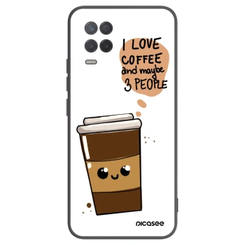 Picasee husă neagră din silicon pentru Realme 8 5G - Cute coffee