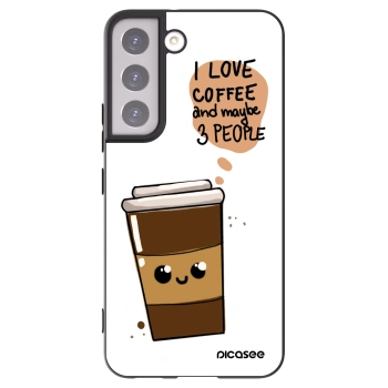 Picasee husă neagră din silicon pentru Samsung Galaxy S22 5G - Cute coffee