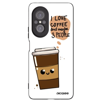 Picasee husă neagră din silicon pentru Huawei Nova 9 SE - Cute coffee