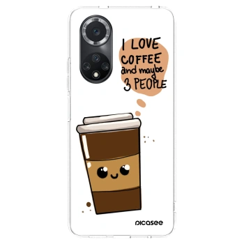Picasee husă transparentă din silicon pentru Huawei Nova 9 SE - Cute coffee