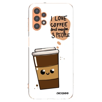 Picasee husă transparentă din silicon pentru Samsung Galaxy A13 4G A135 - Cute coffee