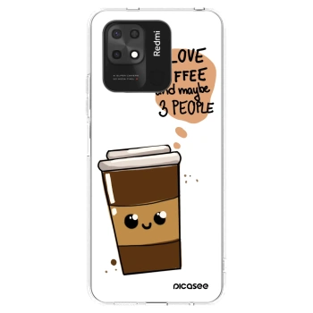 Picasee husă transparentă din silicon pentru Xiaomi Redmi 10C - Cute coffee