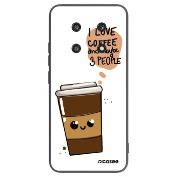 Picasee husă neagră din silicon pentru Honor Magic4 Lite 5G - Cute coffee