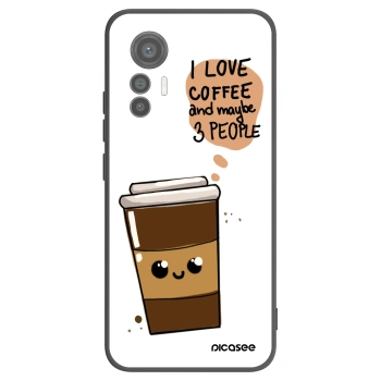 Picasee husă neagră din silicon pentru Xiaomi 12 Lite - Cute coffee