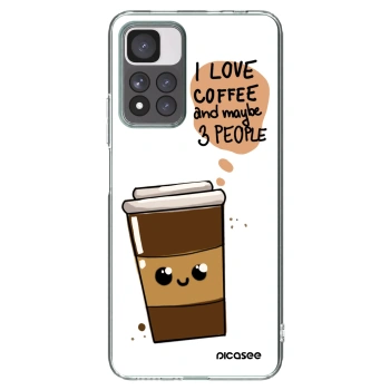 Picasee husă transparentă din silicon pentru Xiaomi Redmi Note 11 Pro+ 5G - Cute coffee
