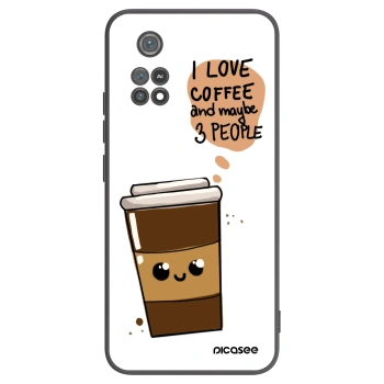 Picasee husă neagră din silicon pentru Xiaomi Poco M4 Pro - Cute coffee