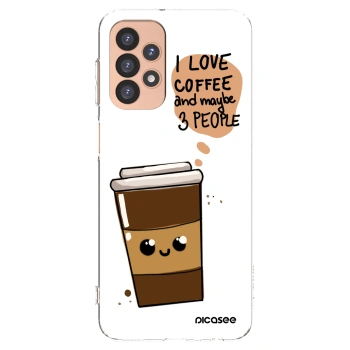 Picasee husă transparentă din silicon pentru Samsung Galaxy A23 A236B 5G - Cute coffee
