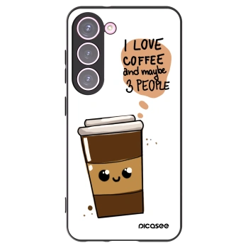 Picasee husă neagră din silicon pentru Samsung Galaxy S23 5G - Cute coffee