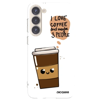 Picasee husă transparentă din silicon pentru Samsung Galaxy S23+ 5G - Cute coffee